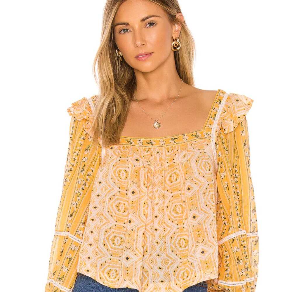 Free People "Mostly Meadow" blouse, size M
